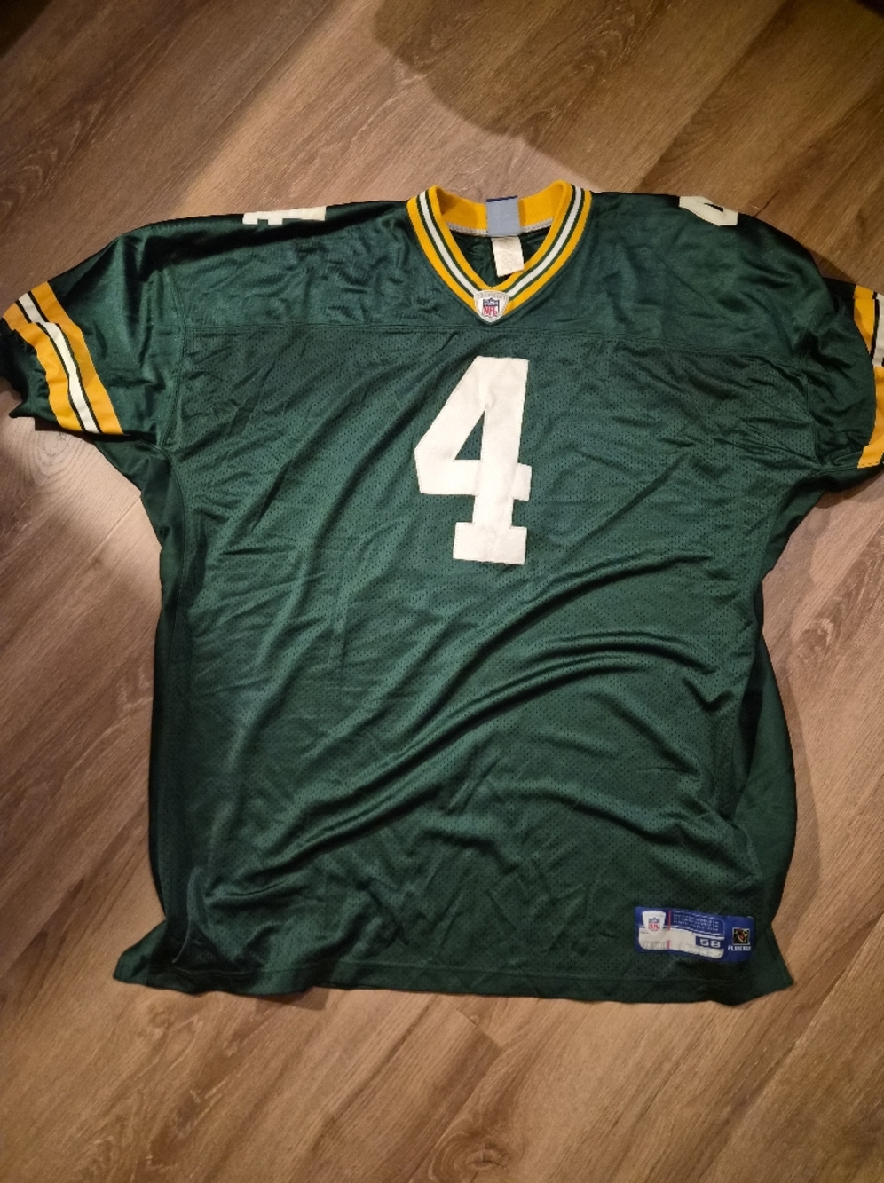 Bret FAVRE X REEBOK Vintage Green #4 FOOTBALL Jersey  Size 58